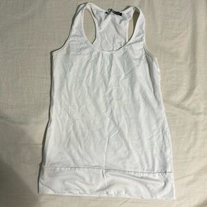 Plain white tank top from Tag, worn, decent condition